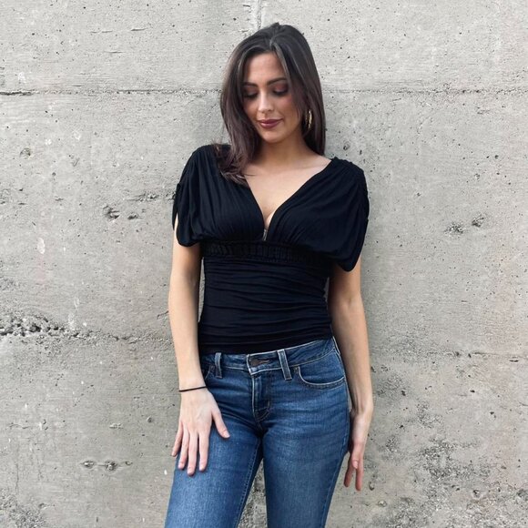 00s slouchy black top - Picture 5 of 5